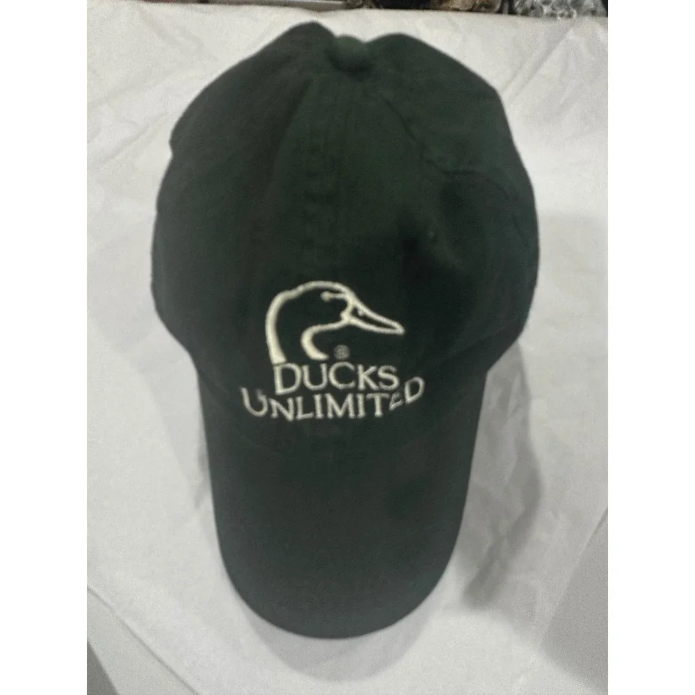 Ducks Unlimited Hat Mens Green Adjustable Baseball Cap Since 1937 Outdoor Cap